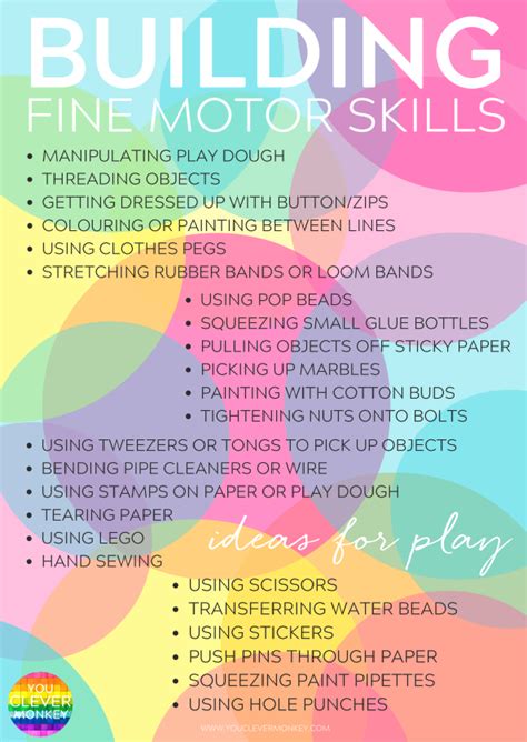 List Of Fine Motor Skills Activities For Preschoolers - Ted Luton's ...