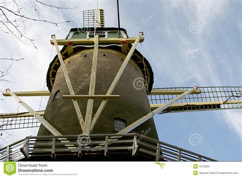 Details of a tower mill stock photo. Image of brick, netherlands - 1572934