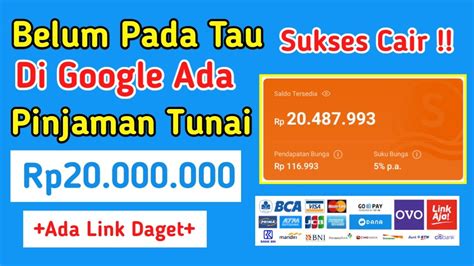 Sukses Cair Juta Cara Pinjam Uang Tunai Online Tanpa Aplikasi