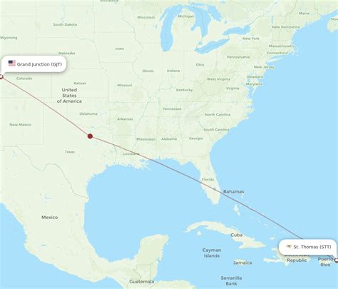 Flights from Saint Thomas to Grand Junction, STT to GJT - Flight Routes