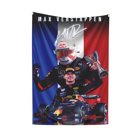 F1 Flag | Max Verstappen Profile Flag – Lamron.co