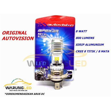 Jual Lampu Led Depan Motor Ac Dc H Hs Autovision Rz Putih Shopee