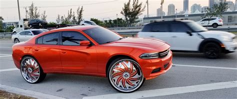 Ace 1 Kerrios Candy Orange 2016 Dodge Charger On 30 Dub Rebellion