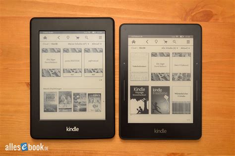 Kindle Paperwhite Und Kindle Voyage Im Vergleich Allesebook De