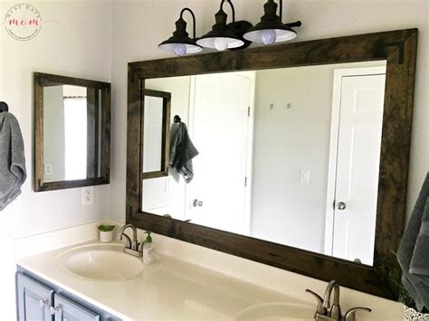 Diy Vanity Mirrors Farmhouse Style Bathroom Vanity Mirror And Medicine