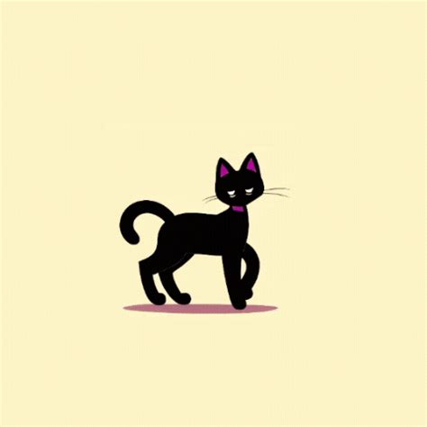 Animated Cat Walking Gif