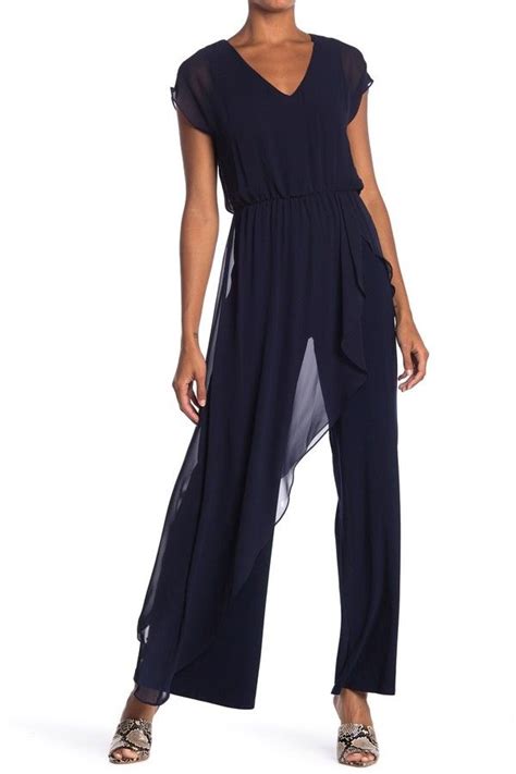 Msk Chiffon Overlay Wide Leg Jumpsuit Artofit