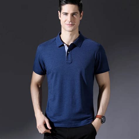 Grevol Mens Summer Solid Polo Shirt Smart Casual Cotton Short Sleeve