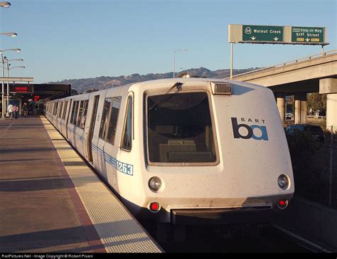 Bay Area Rapid Transit Bart A Richmond Bound Train Pauses At The