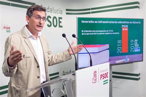 PSOE avisa de que los presupuestos andaluces abocan a Almería a un