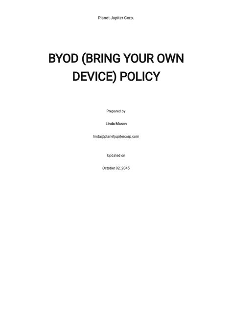 Pdf Byod Security Policy Example Pdf Télécharger Download