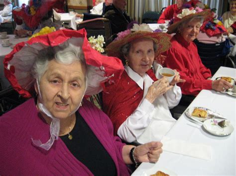 St Antoine Milliners Display Colorful Creations At Red Hat Tea Party