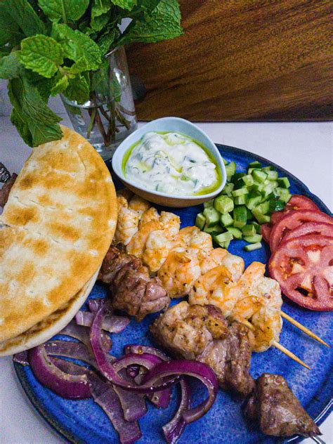 Lamb Souvlaki With Tzatziki