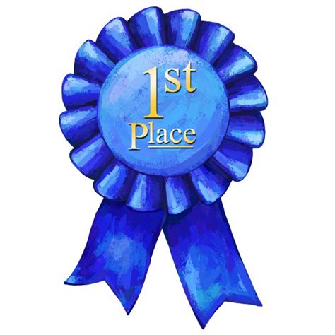 Blue Ribbon 1st Place Cutout | Zazzle.com