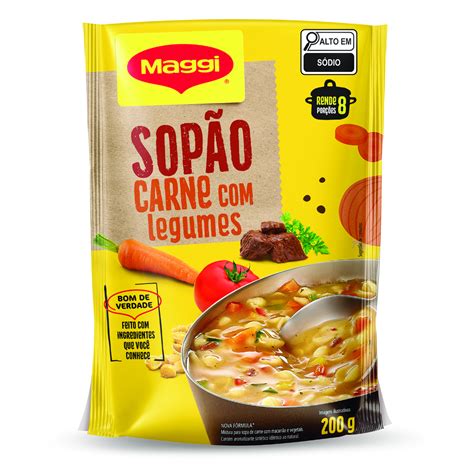 Sopão MAGGI Carne Legumes 200g Pão de Açúcar