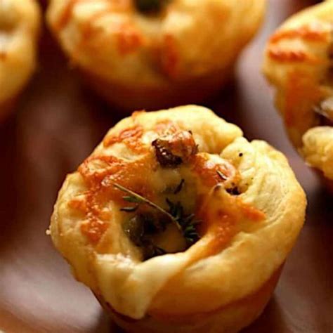 Mushroom Tartlets with Thyme and Cheese - Entertaining with Beth