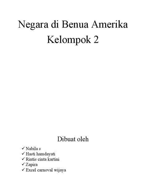 Negara Di Benua Amerika Pdf