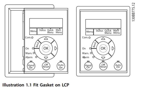 Danfoss FC 101 Remote Mounting Of LCP Instruction Manual