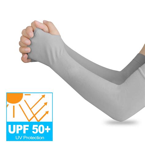 One Pair Of Uv Protection Cooling Arm Sleeves Upf 50 Men And Women Long Sun Sleeves For Cycling