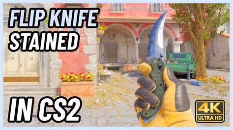 Cs Flip Knife Stained Cs Knife In Game Showcase K Youtube