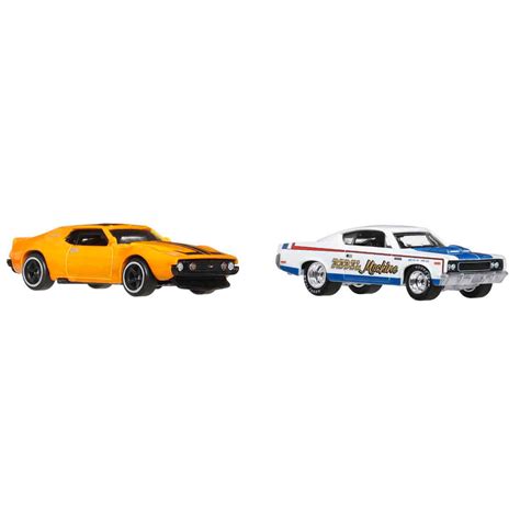 1 64 Hot Wheels Premium Car Culture 2 Li Paket HBL96 Jbl06 71 Amc Javelin Ve Amc Rebel Machine