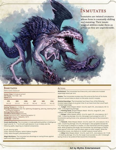 Pin by RiotousWolf on D&D | Dnd monsters, Dnd dragons, Dungeons and ...