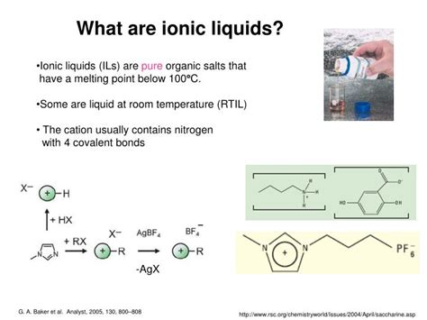 Ppt Ionic Liquids In Analytical Chemistry And Their Applications In