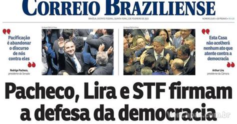 Capa Correio Braziliense Edi O Quinta De Fevereiro De