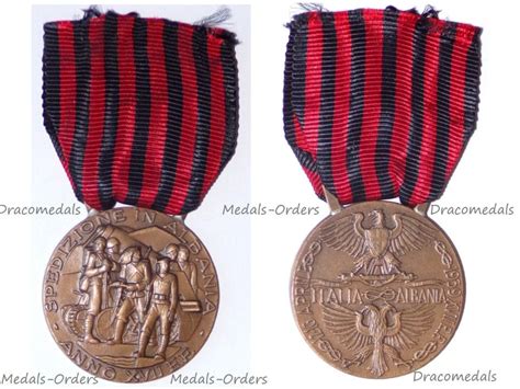 Italy WWII Invasion Occupation Albania Medal Albanian Expedition1939 ...