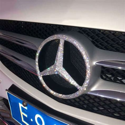 Rhinestone Bling Car Emblems Mercedes Benz D Emblem Benz Car Etsy