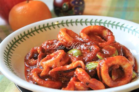 Sambal Tumis Sotong Dengan Petai Azie Kitchen