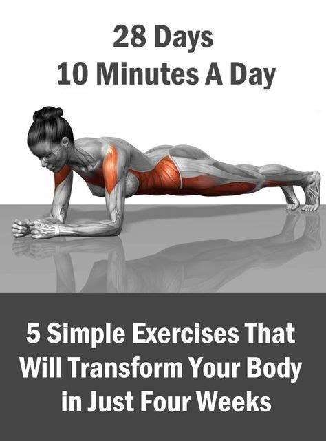 5 simple exercises that will transform your body in just four weeks ...