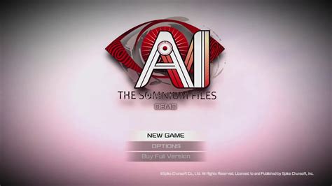 Ai The Somnium Files Demo 5mbit 1080 60fps 20 Stereo Ps4 Pro