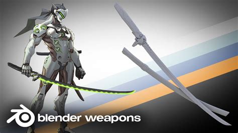 Overwatch Genji Katana Blender Weapons Blender Youtube