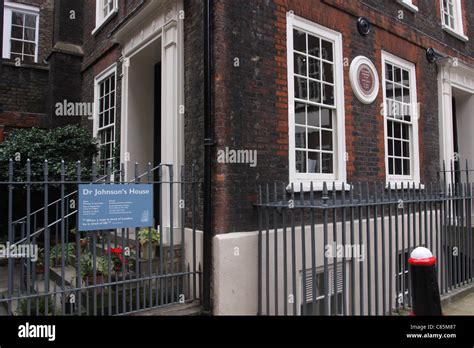 Dr Johnsons House Museum London England August 2011 Stock Photo Alamy