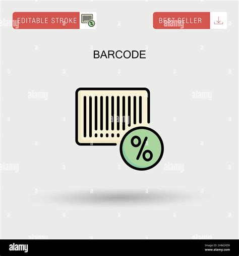 Barcode Simple Vector Icon Stock Vector Image And Art Alamy