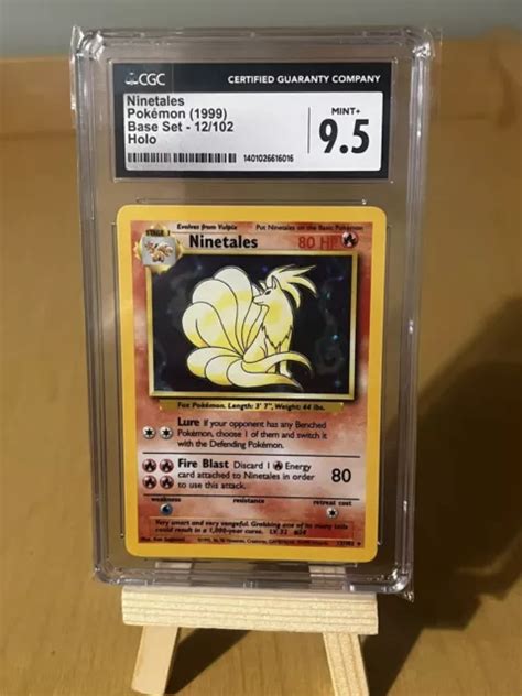 PokÉmon Base Set Ninetales 12102 Cgc 95 Psa £14000 Picclick Uk