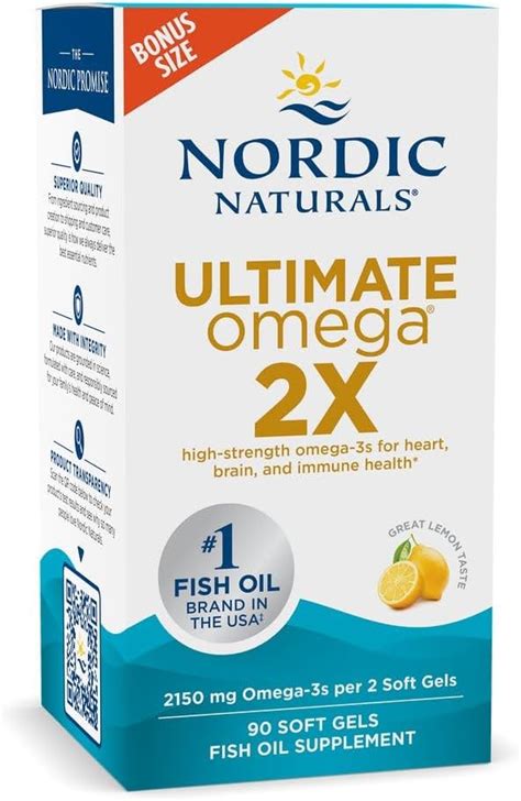 Amazon C Psulas Nordic Naturals Ultimate Omega X Sabor A Lim N