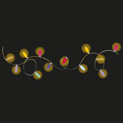 Illustration Vectorielle D une Guirlande électrique D ampoules