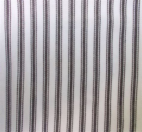 Black Ticking Stripe Fabric Cotton By The Yard Pure White Home Etsy Ticking Stripe