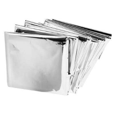 SODIAL R Emergency Mylar Blankets 84 X 52 4 Pack Viajeros Del