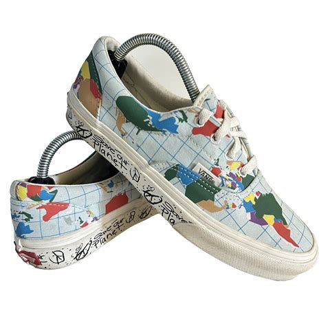Vans Limited Edition Save Our Planet World Map Era Sz Gem