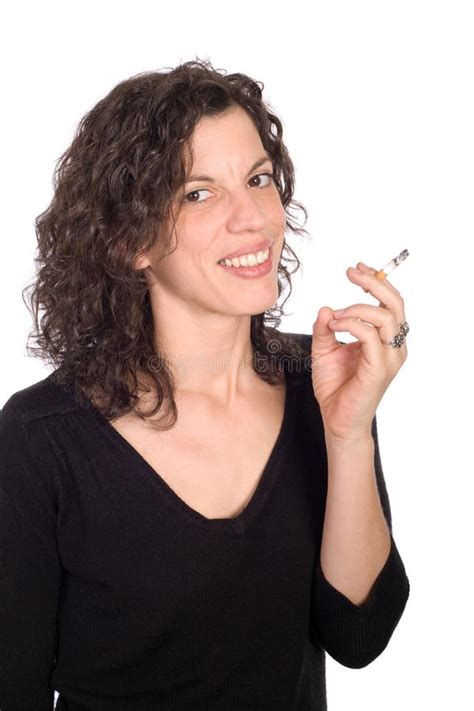 Brunette Smoking Stock Photo Image Of Medical Smoke
