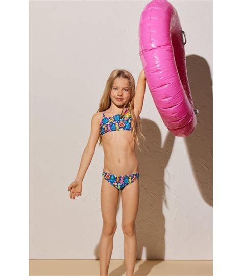 Bikini Infantil 95048 Ysabel Mora Estampado De Caballitos De Mar