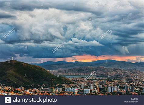 skies turn stormy   skies  cochabamba  el cristo