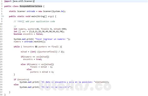 Arrays Java Busqueda Binaria Tutorias Co