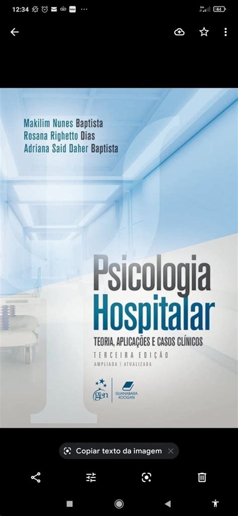 Grupo de estudos Psicologia Hospitalar Teoria aplicações e casos