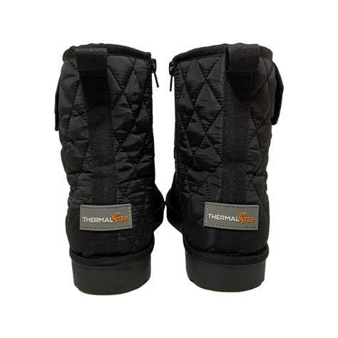 Men's Heated Quilted Plush Slipper Boots