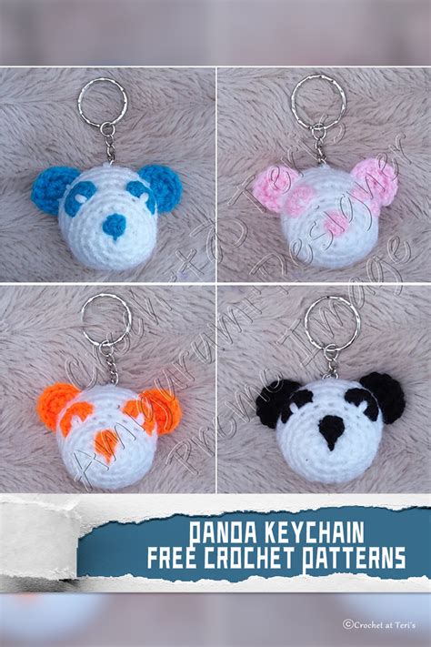 Panda Keychain Crochet Patterns Free