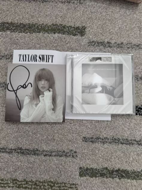 CD DU DÉPARTEMENT des poètes torturés de Taylor Swift avec photo signée